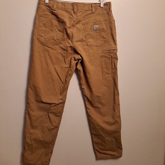 Carhartt Other - Carhartt Carpenter Canvas Work Pants Relaxed Fit Khaki Men's Size 38x36